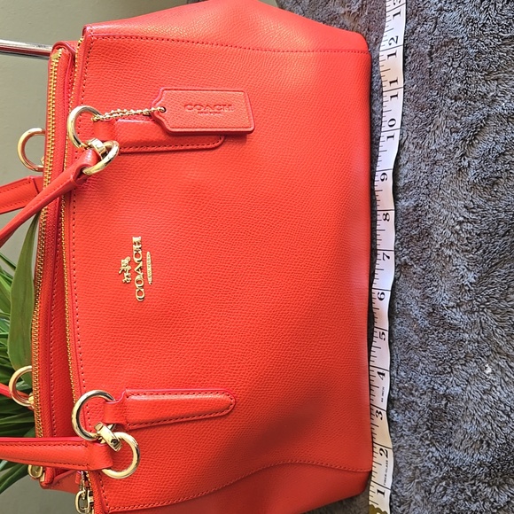 Coach Red Leather Women's Bag - Picture 13 of 15